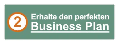Ein Schild mit der Aufschrift „erratat den perfekten Startup Business Plan“.