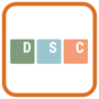 Das dsc-Logo in Orange und Grün steht für ein lebendiges Startup.