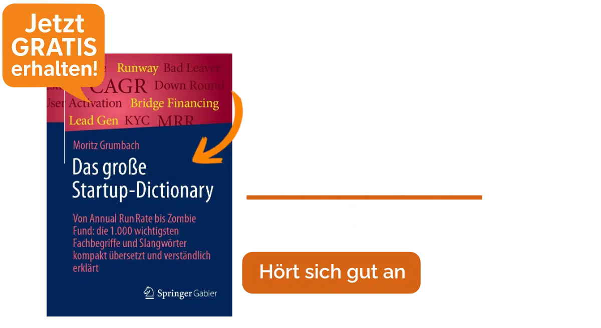 Erhalte das große Startup Dictionary im Springer Verlag bei jedem Kennenlernen gratis